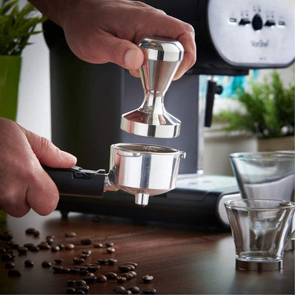 Coffee press - 51 mm coffee press - Ergonomic filter holder - Basis stainless steel espresso press - Coffee maker accessory - For 51 mm filter holders - Image 3