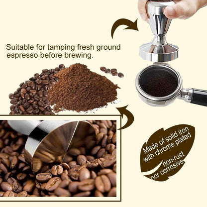 Coffee press - 51 mm coffee press - Ergonomic filter holder - Basis stainless steel espresso press - Coffee maker accessory - For 51 mm filter holders - Image 5