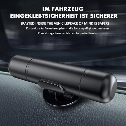 2-in-1 Emergency Car Hammer - Seatbelt Cutter and Window Breaker - Black - Image 2
