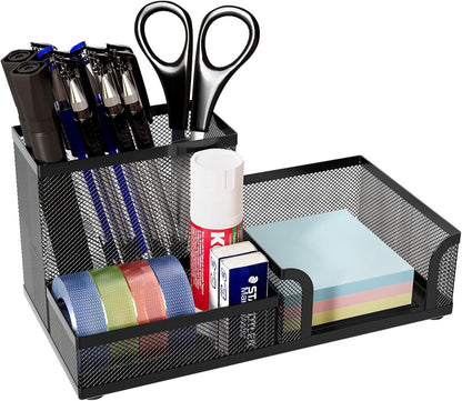 Pencil holder - Office accessories - Desk organizer - Pencil holder - Mesh - Metal - Desk - Desk organizer - Black - Image 2