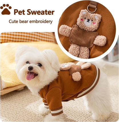 Dog Coat - Dog Sweater - Dog Clothes with D-Ring - Warm Winter Sweater - Soft Sweatshirt - Warm Winter Dog Clothes - Perfect for Small Dogs and Cats - Size XL - Christmas Decorations - Image 7