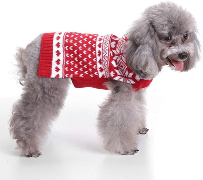 Dog Sweater - Christmas Dog Sweaters - Sleeveless Dog Sweaters - Dog Coat - Warm Autumn and Winter Puppy Sweater - Ugly Sweater - Perfect for Small Dogs - Dog - Medium - New Year's Holidays - S - Image 6