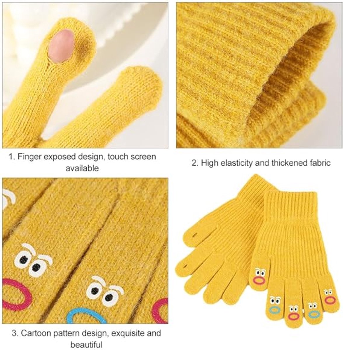 Winter gloves - Men's gloves - Women's gloves - Touchscreen gloves - Winter gloves - Perfect for skiing, cycling, walking, camping and Christmas - Christmas gift idea - Mittens - Image 2