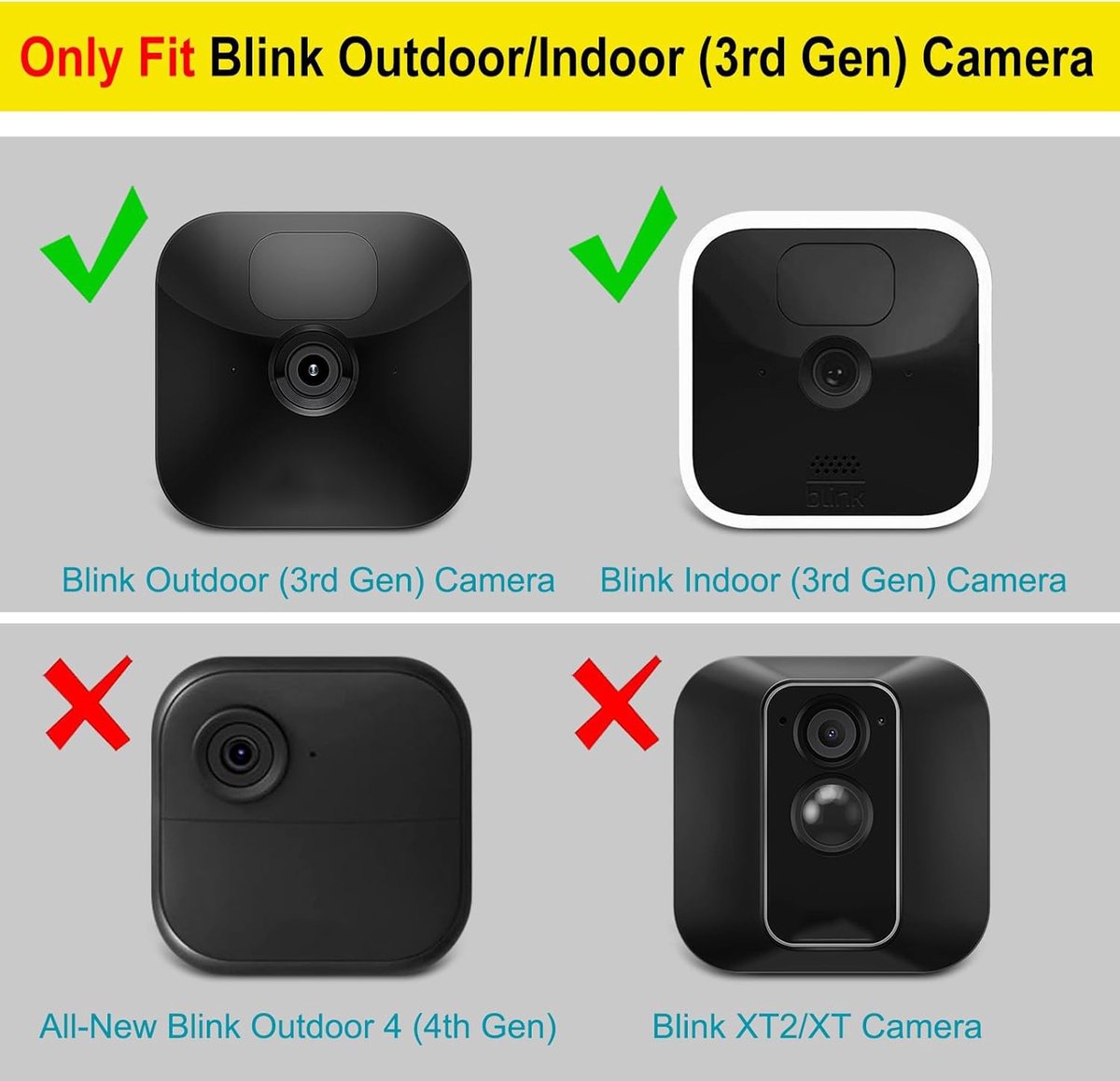Protective Camera Covers - Pack of 2 Silicone Protectors - Flexible and Lightweight - Scratch Resistant - Made of Silicone - For Security Cameras with Flash - Image 4
