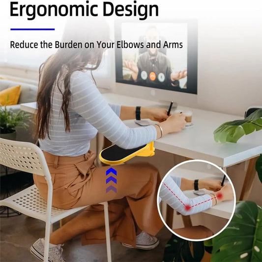 Ergonomic desk with armrests - Wrist rest - Adjustable wrist rest for computer and laptop - Comfortable and universal - Shoulder and wrist relief - For home and office - Red - Image 4