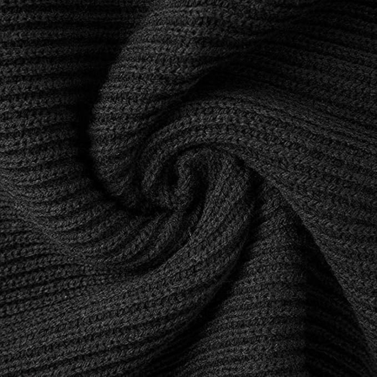 Women's scarves - Knitted scarves for women & men - Warm winter scarves - Small scarves - Unisex - Oblong scarf - Warm and soft winter scarf - Men's scarf - Women's scarf - Finely woven scarf - Classic scarf - Black - 160 x 30 cm - Image 2