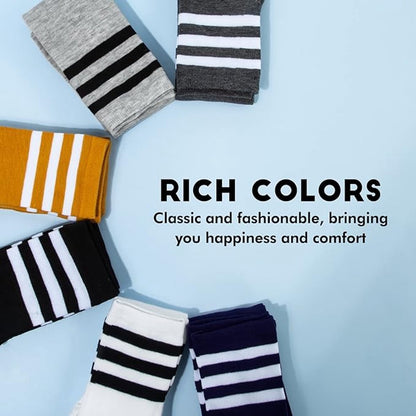 Socks - Women's Knee-High Socks - High Knee-High Socks - Sexy Socks - Women's Knee-High Socks - Stockings - Leg Warmers - Casual Outfit - Role Play - 6 Pairs - Image 8