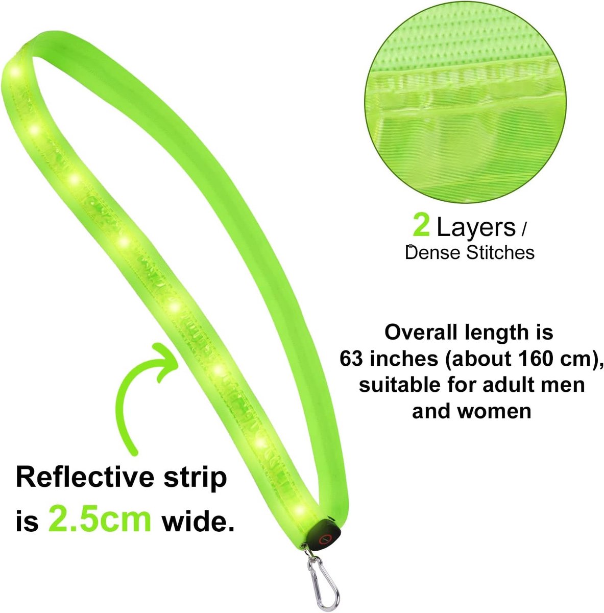 Running light - Chest light - Sports running light - Chest walking light - USB rechargeable - Running vest - Image 8