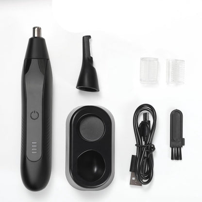 2-in-1 Nose Trimmer - Nose Trimmer - Eyebrow Trimmer - Men's - Women's - Nose Trimmer - Washable - USB Rechargeable - Black