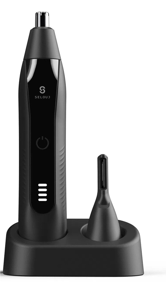 2-in-1 Nose Trimmer - Nose Trimmer - Eyebrow Trimmer - Men's - Women's - Nose Trimmer - Washable - USB Rechargeable - Black - Image 4