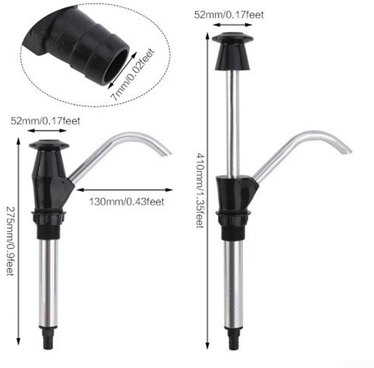 Manual Water Pump - Manual Water Pump for Sink - Manual Water Pump - For Caravan Sink Tap for Caravan, Motorhome, Boat, Work Vehicle - Black - Image 6