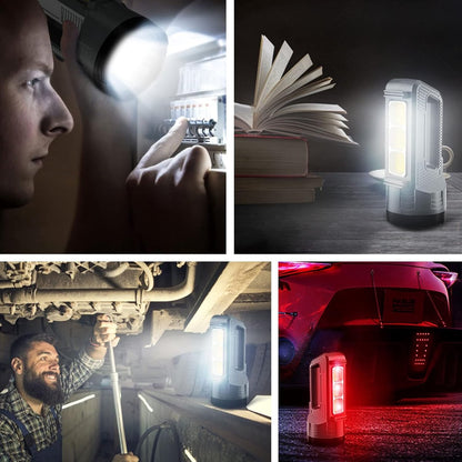 Rechargeable LED flashlight, powerful 6000 lumen outdoor emergency flashlight with 6 modes, USB data cable, IPX4 waterproof flashlight, suitable for camping/home/emergency use. - Image 3