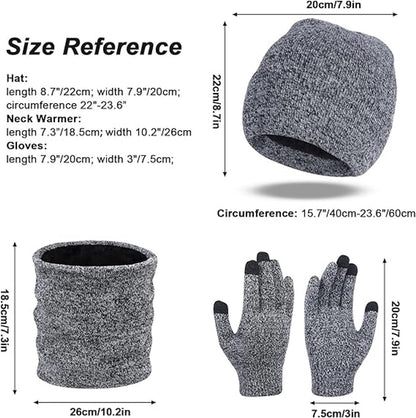 Beanie - Cotton beanie - Warm winter beanie - Scarf - Gloves - Touchscreen gloves - Ski mask - 3-in-1 beanie - Snowboard, skate, riding - Windproof and warm - Soft and comfortable - Warm fleece lining - Neck warmer - Image 3