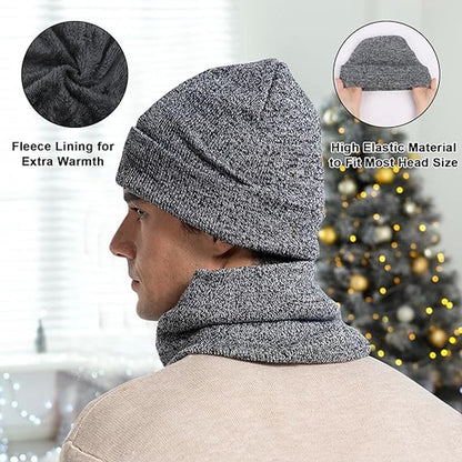 Beanie - Cotton beanie - Warm winter beanie - Scarf - Gloves - Touchscreen gloves - Ski mask - 3-in-1 beanie - Snowboard, skate, riding - Windproof and warm - Soft and comfortable - Warm fleece lining - Neck warmer - Image 7