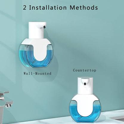 Automatic soap dispenser - 420 ml - USB rechargeable - Automatic foam dispenser - Foam technology - Infrared sensor - Suitable for bathroom, kitchen and office - Wit - Image 8