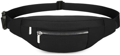 Fanny pack - Men's fanny pack - Women's fanny pack - Waterproof men's fanny pack - Unisex fanny pack - Travel and hiking fanny pack - with adjustable shoulder strap (black)