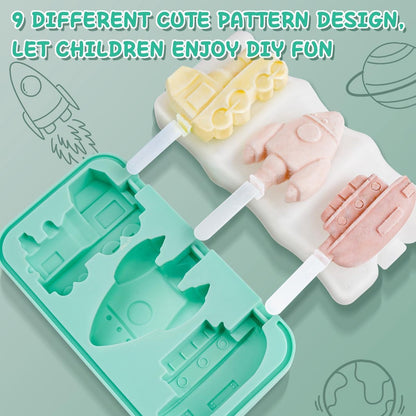 Silicone Ice Pop Mold - Set of 2 Ice Pop Molds - 12 Ice Pops - Ice Pop Molds for Kids and Adults - Ice Pop Mold Set - BPA Free - Image 4