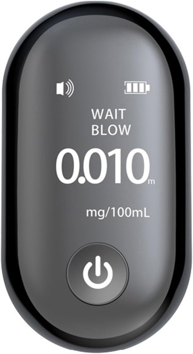 Breathalyzer - Rechargeable breathalyzer - Digital breathalyzer - Digital breathalyzer without mouthpiece - Breathalyzer with detector - Alarm with LED display
