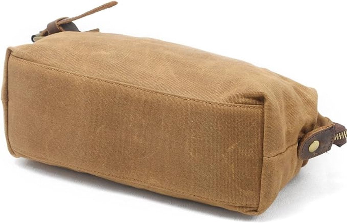 Men's Toiletry Bag - Women's Toiletry Bag - Toiletry Bag with Hook - Waterproof Vintage Canvas - Suitable for Men and Women - Makeup Bag - Travel Toiletry Bag - Image 3