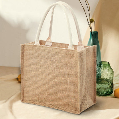 Medium-sized jute tote bag/shopping bag - Image 3