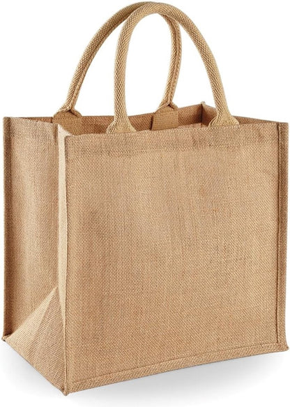 Medium-sized jute tote bag/shopping bag - Image 4