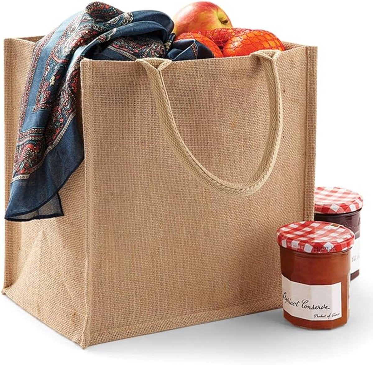 Medium-sized jute tote bag/shopping bag - Image 5