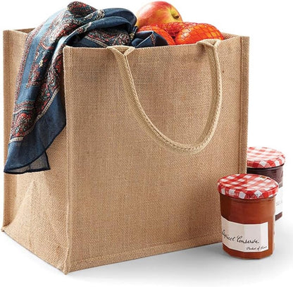 Medium-sized jute tote bag/shopping bag - Image 5
