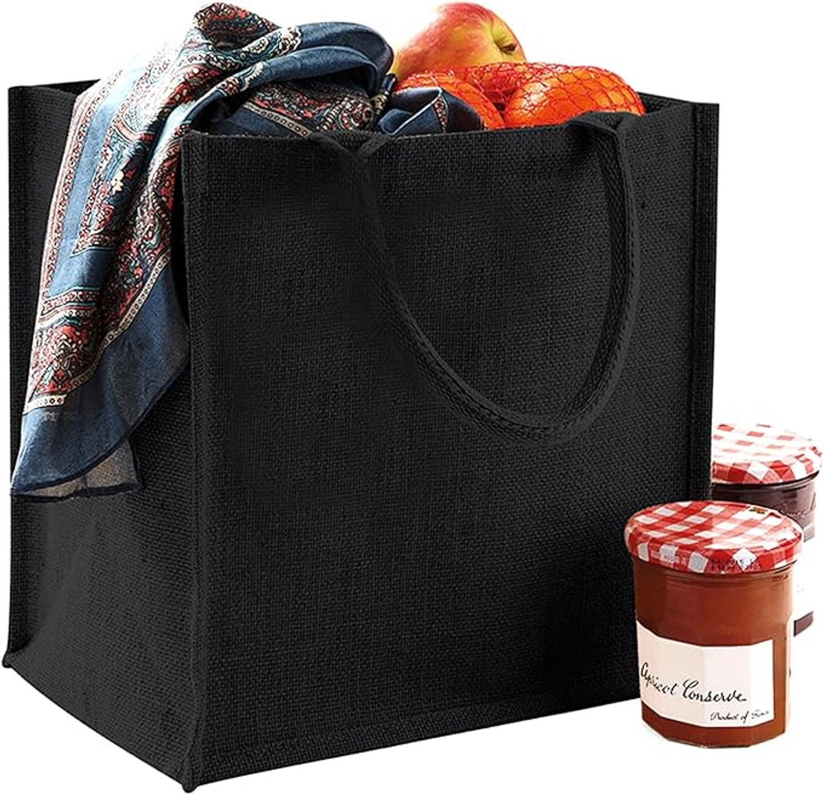 Medium-sized jute tote bag/shopping bag - Image 6