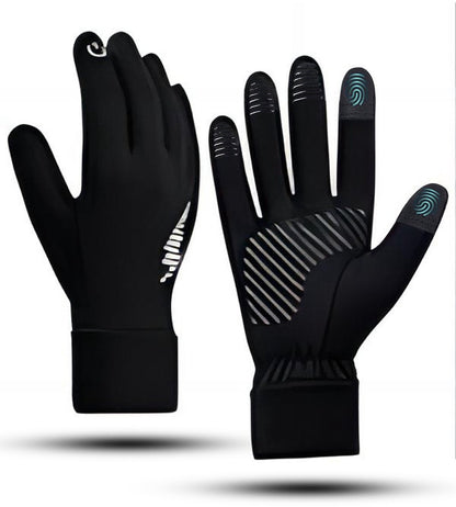 Gloves - Cycling gloves - Winter gloves - Waterproof gloves - Warm winter gloves - Windproof gloves - For driving - Biking - Skiing and working outdoors in cold weather - For men and women - Touchscreen compatible (M) - Image 2