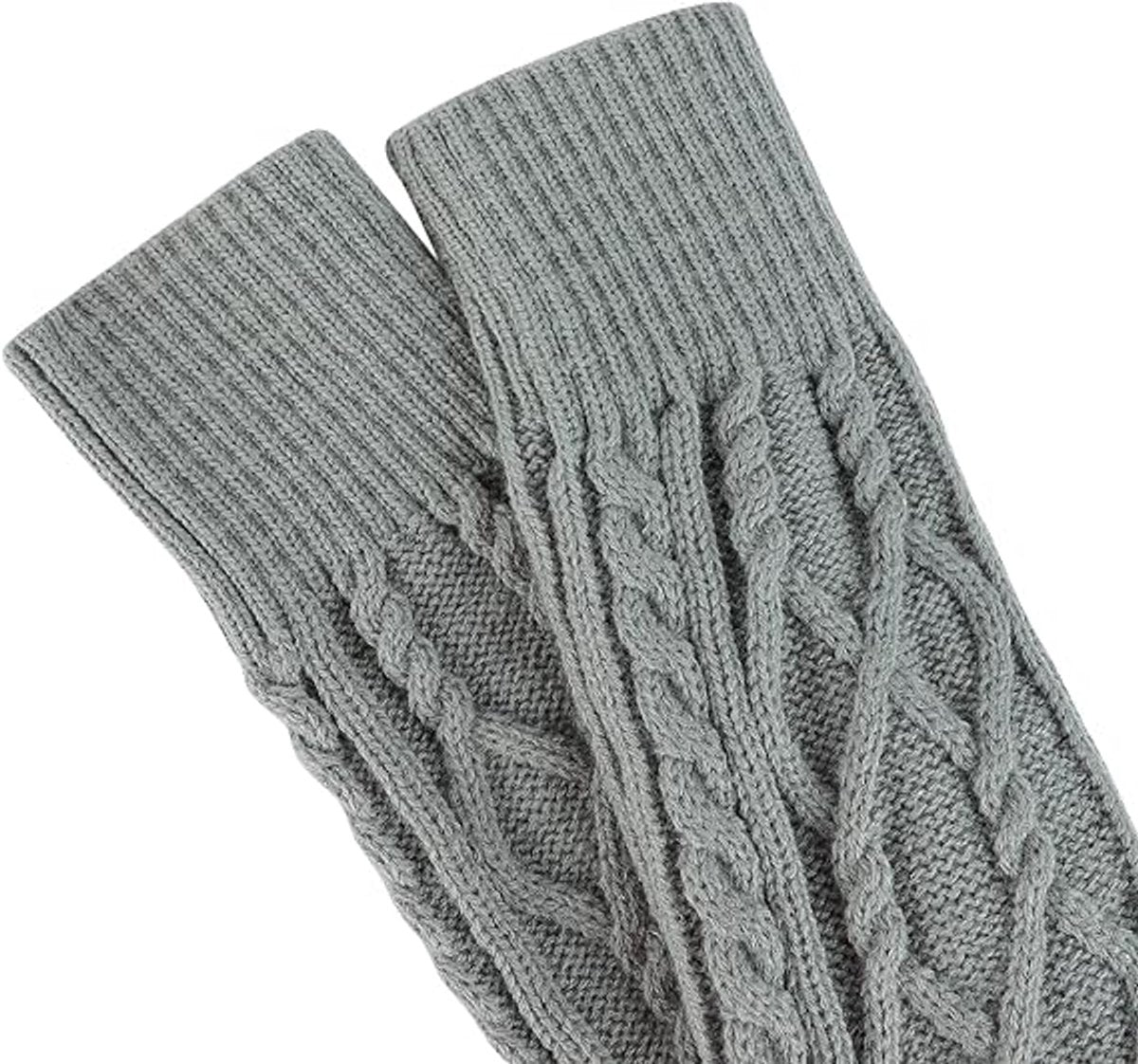 Socks - Women's knee-high socks - Cable knit knee-high socks - Stockings - Knee-high socks - Winter warmth - Tights - Knee support socks - Women - Girls - Pain relief - Image 2