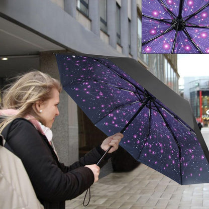 8-rib windproof travel umbrella, automatic folding travel umbrella, windproof umbrella with automatic opening and closing, portable umbrella for men and women - Image 4