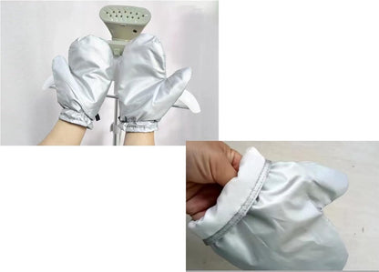 Steam ironing gloves, set of 4, flexible, steam-resistant, heat-resistant, waterproof, for garment steamers - Silver1 - Image 2