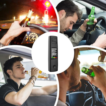 Digital Breathalyzer - Portable Breathalyzer - Rechargeable Breathalyzer - High-Precision Breathalyzer - Portable Digital Breathalyzer - Rapid Breathalyzer - Professional Breathalyzer - 10 x 2.8 cm / 3.94 x 1.1 in - For personal and family use - Image 6