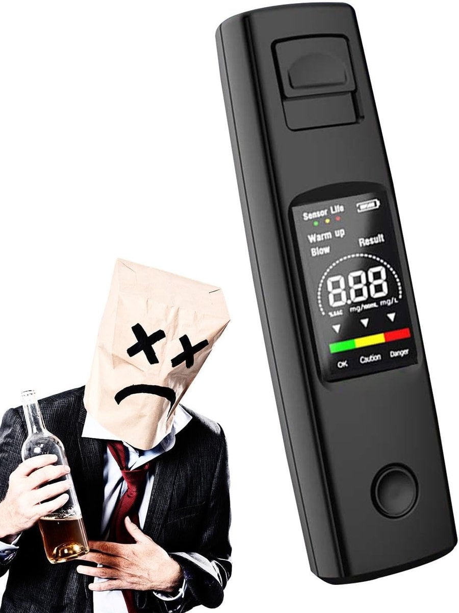 Digital Breathalyzer - Portable Breathalyzer - Rechargeable Breathalyzer - High-Precision Breathalyzer - Portable Digital Breathalyzer - Rapid Breathalyzer - Professional Breathalyzer - 10 x 2.8 cm / 3.94 x 1.1 in - For personal and family use - Image 8