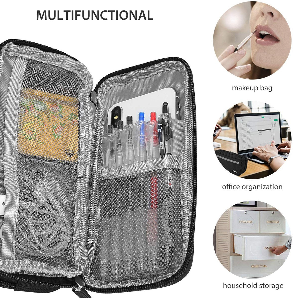 Pencil case - Pouch - Cases - Makeup bag - Adult pencil case - Makeup bag - Pencil case - School pencil case - Leather pencil case - Pencil case for boys - Pencil case for girls - School cases - Image 6
