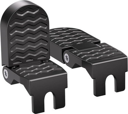 2-Piece Set - Bicycle Pedals - Pedal - U-Shaped Pedals for Electric Bikes - Aluminum Bicycle Pedals - Non-Slip Electric Bike Pedals - Folding Pedals - For Electric Bikes, Mountain Bikes, Folding Bikes - 10mm U-Slot - Black