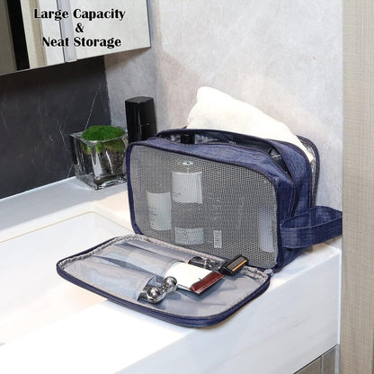 Toiletry bags for men - Toiletry bags for women - Toiletry bags - Travel accessories - Makeup bags - Cosmetic bags - Storage bags - Blauw - Image 3
