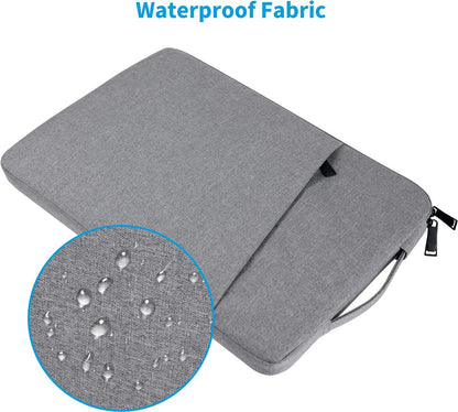 15.6-inch Laptop Sleeve - Protective Case - Laptop Storage Bag - Shockproof - Scratch-resistant - Splash-proof - Gray - Image 4