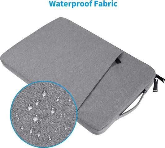 15.6-inch Laptop Sleeve - Protective Case - Laptop Storage Bag - Shockproof - Scratch-resistant - Splash-proof - Gray - Image 4