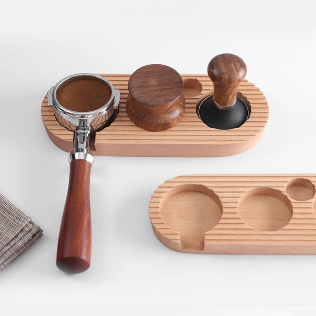 Espresso press holder -  Espresso press holder - 58mm wooden coffee press holder - Espresso tools for kitchens, cafes and restaurants - Image 4