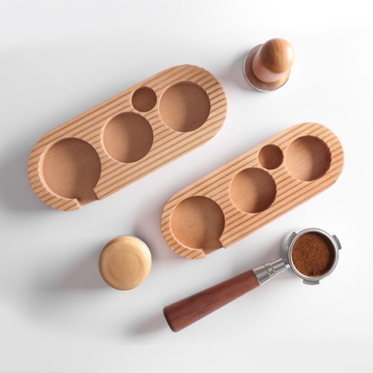 Espresso press holder -  Espresso press holder - 58mm wooden coffee press holder - Espresso tools for kitchens, cafes and restaurants - Image 6