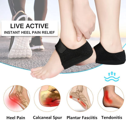 Insoles - Arch Supports - Gel Heel Cushions - For plantar fasciitis, heel pain, and Achilles tendonitis - Protectors and cushions for men and women - 1 pair - Image 6