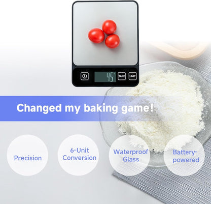 Precision scale - Digital kitchen scale - Barista scale - Professional food scale with a 10 kg weighing capacity - For home baking - Easy to read - Image 6