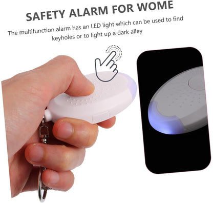 Alarm - Personal Alarm - Alarm Keychain - Powerful SOS Siren Button for Women - Anti-kit - Compact and User-Friendly Keychain Alarm with LED Light (White) - Image 4
