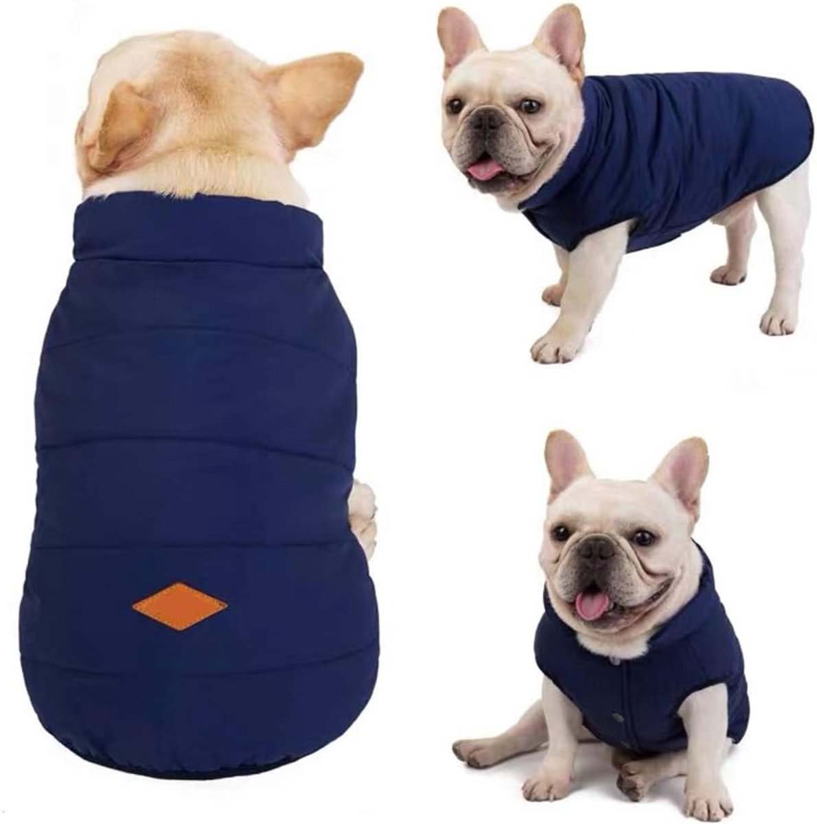 Dog coat - Dog clothes - Winter dog jackets - Waterproof dog coat - Dachshund dog coat - Warm lined winter coat - French Bulldog - Pug - Vest - Image 4