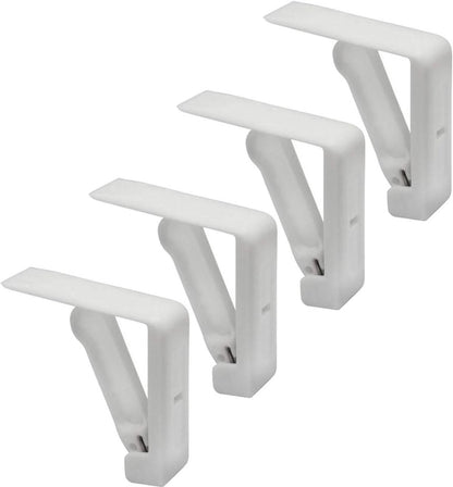 Tablecloth clips - For outdoor use, garden, picnics, weddings, parties, buffets and restaurants - Wit.