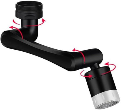 1440° Rotating Faucet - Faucet - Faucet Fitting - Faucet Head - Stainless Steel - Aerator - Rotating - Extension - Water Saving - Kitchen Faucet - Bathroom Faucet - Swivel - Dishwasher - Black