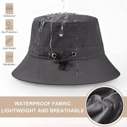 Sun hat - Fishing hat - Foldable fishing hat for women and men - UPF 50+ sun protection and waterproofing - Unisex summer hat - Hiking and rain hat - 54-58 cm - Image 3