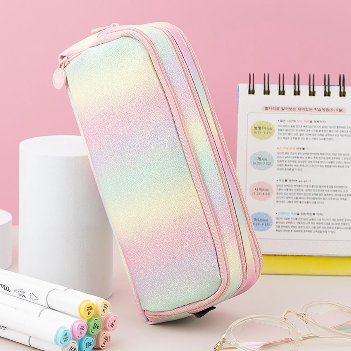 Pencil Case - Large Pencil Case - Boy's Pencil Case - Girl's Pencil Case - School Pencil Cases - School Supplies - with 3 Compartments - for Girls and Boys - Office - Makeup Gift - Image 4