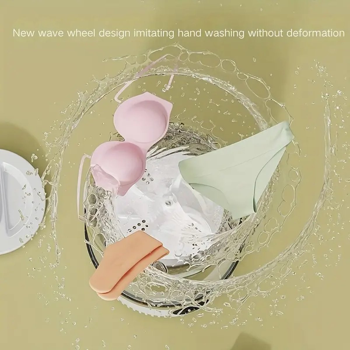 Mini Washing Machine - Underwear Washing Machine - Portable Underwear Washing Machine - Powerful Stain Removal - Compact Design - Portable and Compact - For Baby Clothes, Socks and Underwear - Image 5